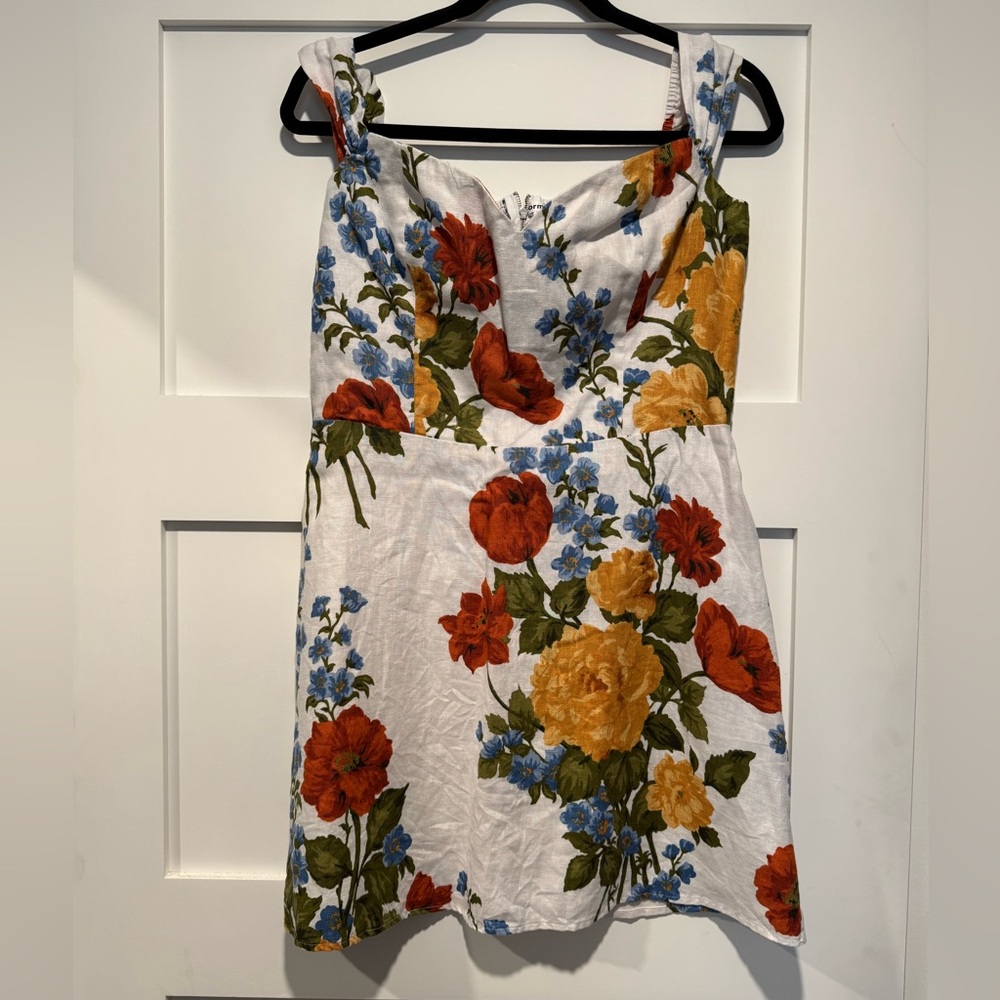 Reformation Gavina Linen Dress (Color: Formosa)